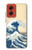 S2790 Hokusai Under The Wave off Kanagawa Hülle Schutzhülle Taschen für Motorola Moto G Stylus 5G (2024)