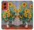 S2937 Claude Monet Bouquet of Sunflowers Hülle Schutzhülle Taschen für Motorola Moto G Stylus 5G (2024)