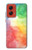 S2945 Colorful Watercolor Hülle Schutzhülle Taschen für Motorola Moto G Stylus 5G (2024)