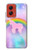 S3070 Rainbow Unicorn Pastel Sky Hülle Schutzhülle Taschen für Motorola Moto G Stylus 5G (2024)