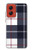 S3452 Plaid Fabric Pattern Hülle Schutzhülle Taschen für Motorola Moto G Stylus 5G (2024)