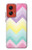 S3514 Rainbow Zigzag Hülle Schutzhülle Taschen für Motorola Moto G Stylus 5G (2024)