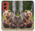 S3558 Bear Family Hülle Schutzhülle Taschen für Motorola Moto G Stylus 5G (2024)
