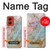 S3717 Rose Gold Blue Pastel Marble Graphic Printed Hülle Schutzhülle Taschen für Motorola Moto G Stylus 5G (2024)