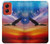 S3841 Bald Eagle Flying Colorful Sky Hülle Schutzhülle Taschen für Motorola Moto G Stylus 5G (2024)