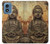 S0344 Buddha Rock Carving Hülle Schutzhülle Taschen für Motorola Moto G Play 4G (2024)