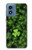 S0358 Clover Lucky Leaf Hülle Schutzhülle Taschen für Motorola Moto G Play 4G (2024)