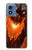 S0414 Fire Dragon Hülle Schutzhülle Taschen für Motorola Moto G Play 4G (2024)