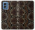 S0553 Snake Skin Hülle Schutzhülle Taschen für Motorola Moto G Play 4G (2024)