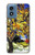 S0902 Mulberry Tree Van Gogh Hülle Schutzhülle Taschen für Motorola Moto G Play 4G (2024)