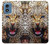 S1932 Blue Eyed Leopard Hülle Schutzhülle Taschen für Motorola Moto G Play 4G (2024)