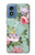 S2178 Flower Floral Art Painting Hülle Schutzhülle Taschen für Motorola Moto G Play 4G (2024)