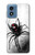 S2386 Black Widow Spider Hülle Schutzhülle Taschen für Motorola Moto G Play 4G (2024)