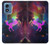 S2486 Rainbow Unicorn Nebula Space Hülle Schutzhülle Taschen für Motorola Moto G Play 4G (2024)