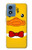 S2760 Yellow Duck Tuxedo Cartoon Hülle Schutzhülle Taschen für Motorola Moto G Play 4G (2024)