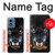 S2823 Black Wolf Blue Eyes Face Hülle Schutzhülle Taschen für Motorola Moto G Play 4G (2024)