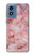 S2843 Pink Marble Texture Hülle Schutzhülle Taschen für Motorola Moto G Play 4G (2024)