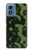 S2877 Green Snake Skin Graphic Printed Hülle Schutzhülle Taschen für Motorola Moto G Play 4G (2024)