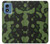 S2877 Green Snake Skin Graphic Printed Hülle Schutzhülle Taschen für Motorola Moto G Play 4G (2024)