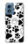 S2904 Dog Paw Prints Hülle Schutzhülle Taschen für Motorola Moto G Play 4G (2024)
