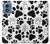 S2904 Dog Paw Prints Hülle Schutzhülle Taschen für Motorola Moto G Play 4G (2024)