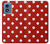S2951 Red Polka Dots Hülle Schutzhülle Taschen für Motorola Moto G Play 4G (2024)