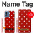 S2951 Red Polka Dots Hülle Schutzhülle Taschen für Motorola Moto G Play 4G (2024)
