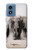 S3142 African Elephant Hülle Schutzhülle Taschen für Motorola Moto G Play 4G (2024)