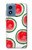 S3236 Watermelon Pattern Hülle Schutzhülle Taschen für Motorola Moto G Play 4G (2024)