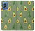 S3285 Avocado Fruit Pattern Hülle Schutzhülle Taschen für Motorola Moto G Play 4G (2024)
