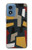 S3386 Abstract Fabric Texture Hülle Schutzhülle Taschen für Motorola Moto G Play 4G (2024)