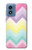 S3514 Rainbow Zigzag Hülle Schutzhülle Taschen für Motorola Moto G Play 4G (2024)