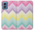 S3514 Rainbow Zigzag Hülle Schutzhülle Taschen für Motorola Moto G Play 4G (2024)