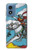 S3731 Tarot Card Knight of Swords Hülle Schutzhülle Taschen für Motorola Moto G Play 4G (2024)