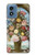 S3749 Vase of Flowers Hülle Schutzhülle Taschen für Motorola Moto G Play 4G (2024)