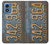S3750 Vintage Vehicle Registration Plate Hülle Schutzhülle Taschen für Motorola Moto G Play 4G (2024)