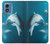 S3878 Dolphin Hülle Schutzhülle Taschen für Motorola Moto G Play 4G (2024)