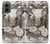 S1681 Steampunk Drawing Hülle Schutzhülle Taschen für Motorola Moto G 5G (2024)