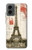 S2108 Eiffel Tower Paris Postcard Hülle Schutzhülle Taschen für Motorola Moto G 5G (2024)