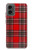 S2374 Tartan Red Pattern Hülle Schutzhülle Taschen für Motorola Moto G 5G (2024)