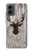 S2505 Reindeer Head Old Wood Texture Graphic Hülle Schutzhülle Taschen für Motorola Moto G 5G (2024)