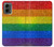 S2683 Rainbow LGBT Pride Flag Hülle Schutzhülle Taschen für Motorola Moto G 5G (2024)