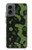 S2877 Green Snake Skin Graphic Printed Hülle Schutzhülle Taschen für Motorola Moto G 5G (2024)