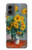 S2937 Claude Monet Bouquet of Sunflowers Hülle Schutzhülle Taschen für Motorola Moto G 5G (2024)