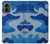 S2958 Army Blue Camo Camouflage Hülle Schutzhülle Taschen für Motorola Moto G 5G (2024)