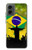S2981 Brazil Football Soccer Hülle Schutzhülle Taschen für Motorola Moto G 5G (2024)