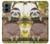 S3138 Cute Baby Sloth Paint Hülle Schutzhülle Taschen für Motorola Moto G 5G (2024)