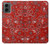 S3354 Red Classic Bandana Hülle Schutzhülle Taschen für Motorola Moto G 5G (2024)
