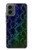 S3366 Rainbow Python Skin Graphic Print Hülle Schutzhülle Taschen für Motorola Moto G 5G (2024)