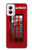 S0058 British Red Telephone Box Hülle Schutzhülle Taschen für Motorola Moto G Power 5G (2024)